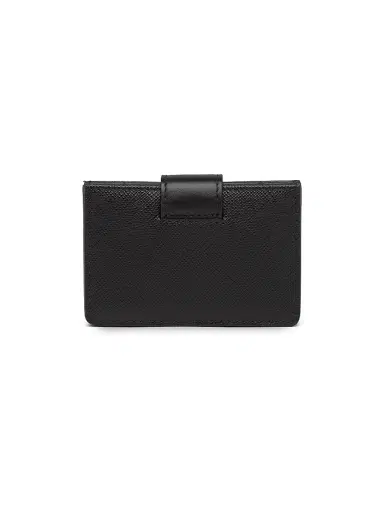 Prada Women's Saffiano and Smooth Leather Card Holder | Thumbnail 4
