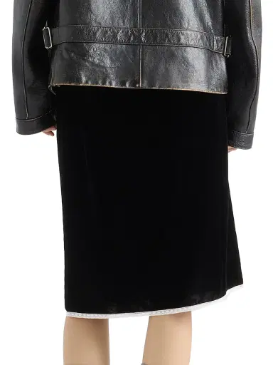 Prada Women's Velvet Underskirt - Black - Size 4 | Thumbnail 3 Prada Women's Velvet Underskirt - Black - Size 4 | Thumbnail 3