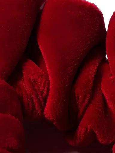 Miu Miu Women's Velvet Scrunchie - Red | Thumbnail 2