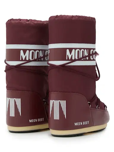 Moon Boot Men's Unisex Icon Nylon Snow Boots - Burgundy | Thumbnail 2