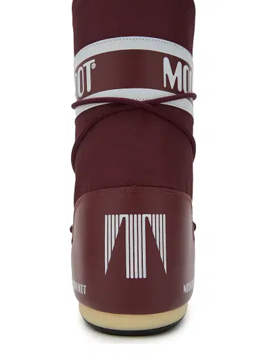 Moon Boot Men's Unisex Icon Nylon Snow Boots - Burgundy | Thumbnail 4
