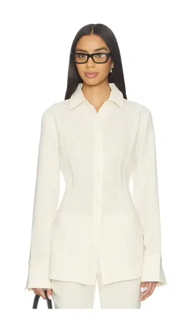 EAVES Lovise Polished Crepe Blouse | Thumbnail 1