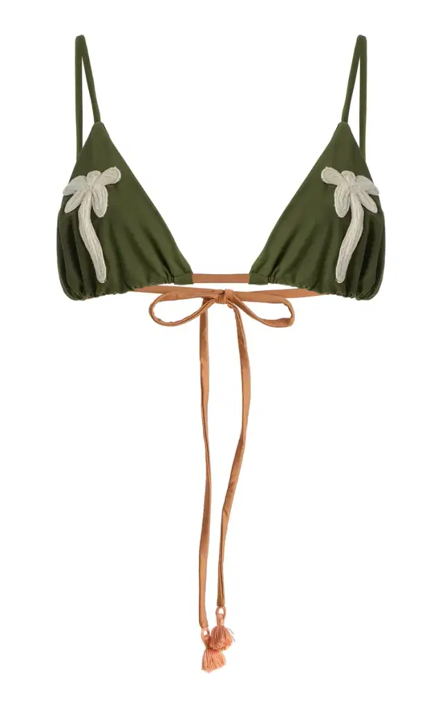 Johanna Ortiz Palms At Sunrise Triangle Bikini Top