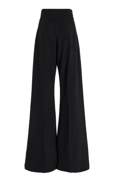 Carolina Herrera Bi-Stretch Wool Tailoring Wide-Leg Pants | Thumbnail 2