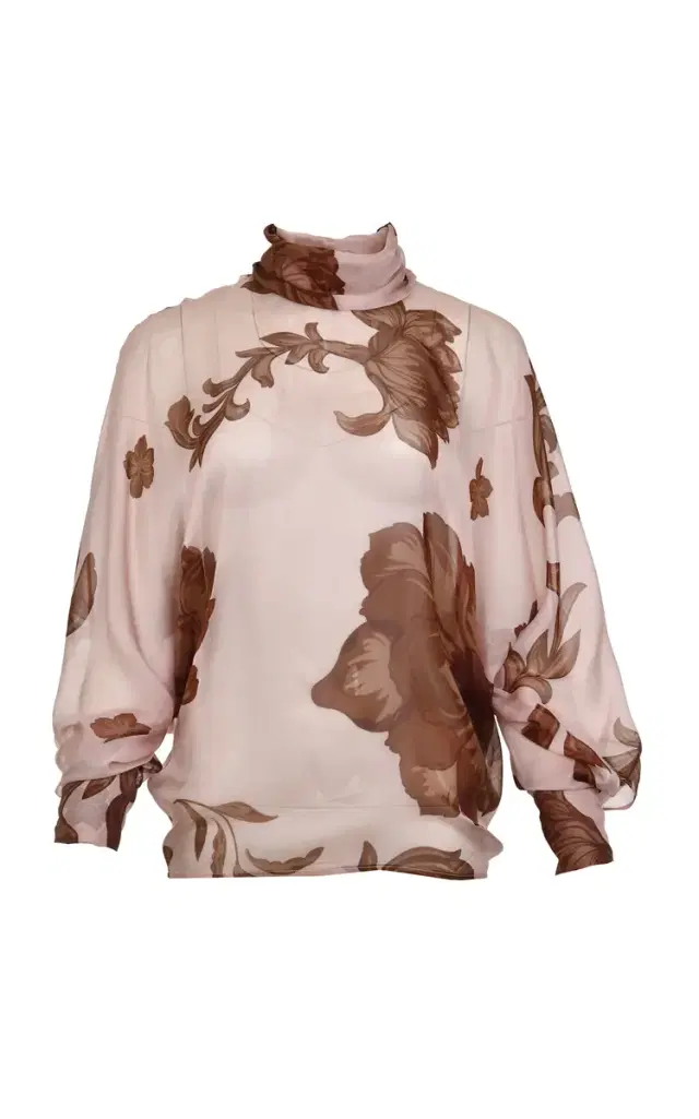 Francesca Miranda Garden Floral Silk Top