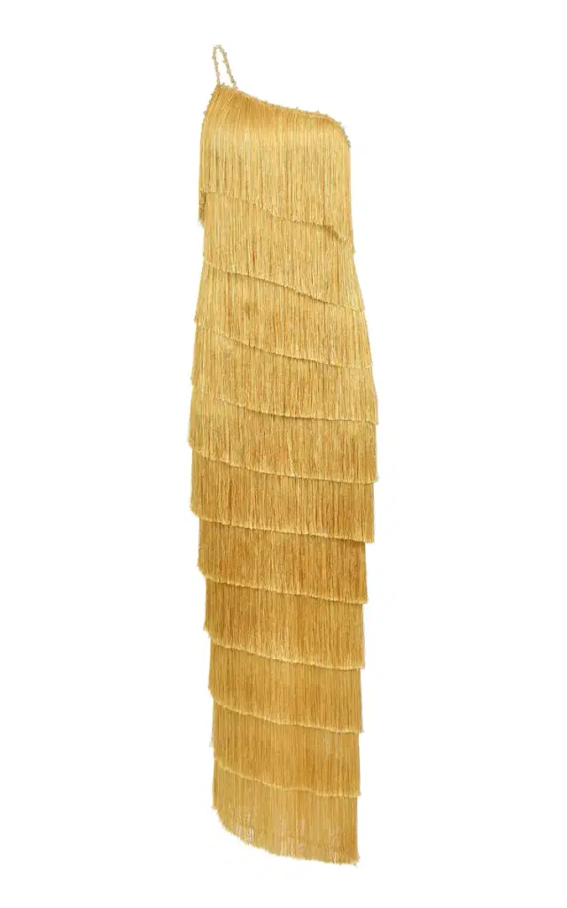 Isidora Fringed Silk-Blend Maxi Dress