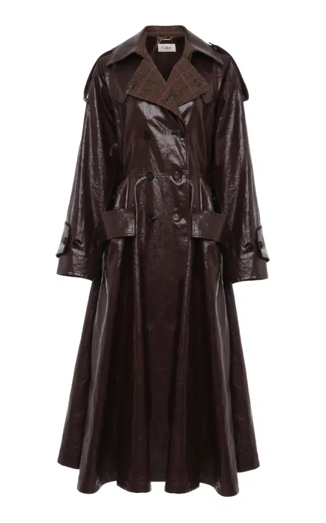 Chloé Coated Linen Riding Coat