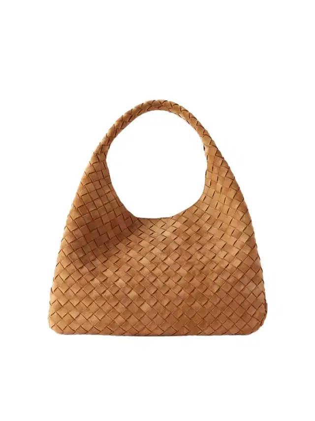 Campana Large Intrecciato Suede Shoulder Bag