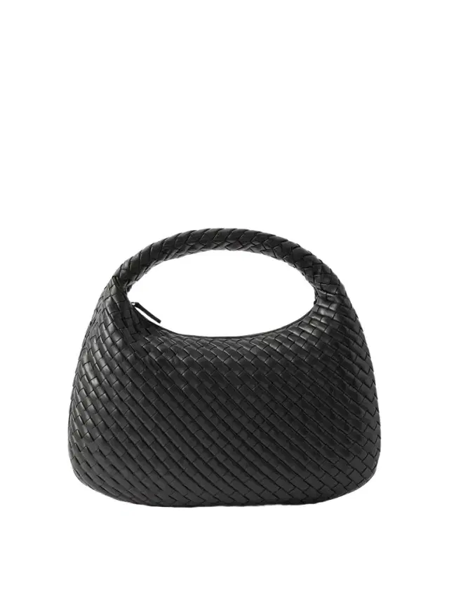 Veneta Medium Intrecciato Leather Shoulder Bag