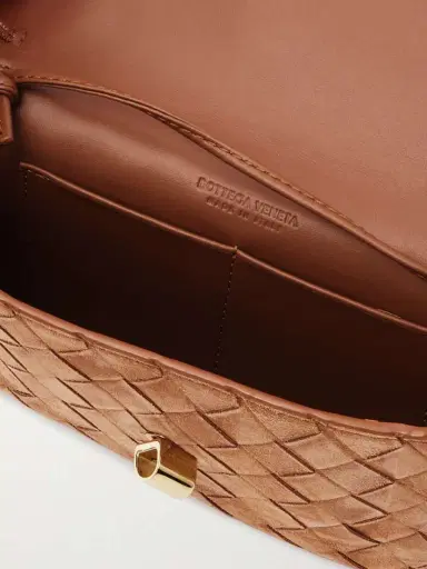 Bottega Veneta Andiamo Small Intrecciato Suede Shoulder Bag | Thumbnail 5