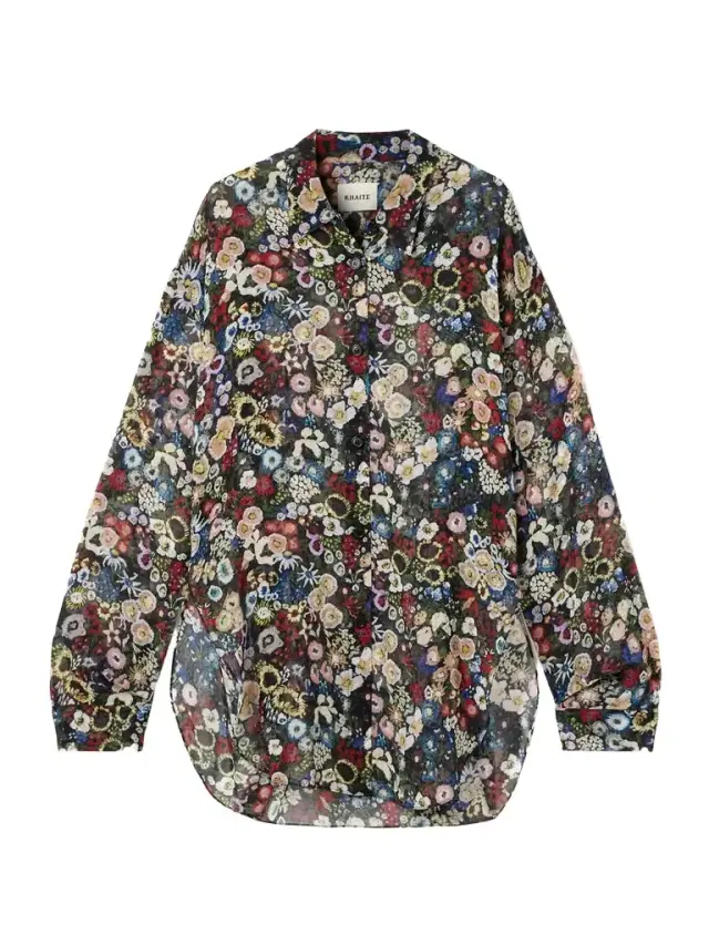 Goya Printed Silk-chiffon Shirt