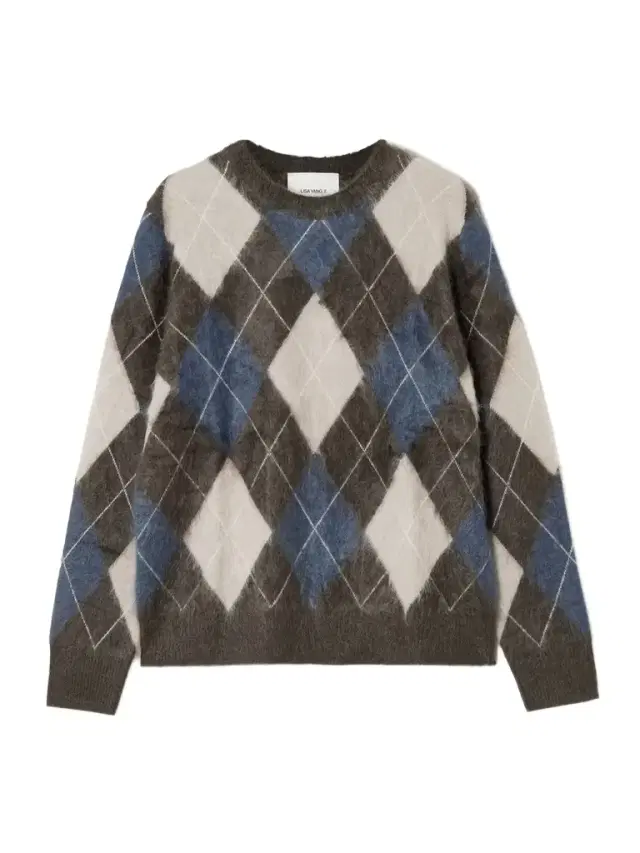 Margy Argyle Brushed-cashmere Sweater