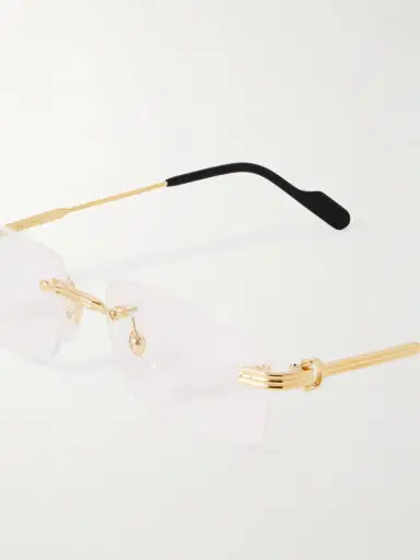 Cartier Eyewear Première De Cartier Rimless Rectangle-frame Gold-tone Optical Glasses | Thumbnail 4