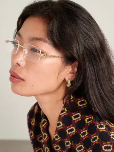 Cartier Eyewear Première De Cartier Rimless Rectangle-frame Gold-tone Optical Glasses | Thumbnail 5