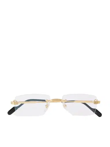 Cartier Eyewear Première De Cartier Rimless Rectangle-frame Gold-tone Optical Glasses | Thumbnail 1