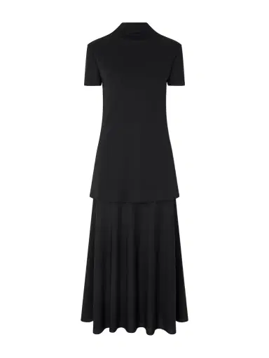 Jil Sander Layered Jersey Midi Dress | Thumbnail 1 Jil Sander Layered Jersey Midi Dress | Thumbnail 1