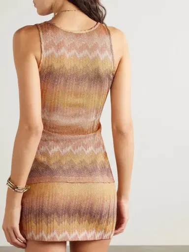 Missoni Striped Metallic Crochet-knit Tank | Thumbnail 4 Missoni Striped Metallic Crochet-knit Tank | Thumbnail 4