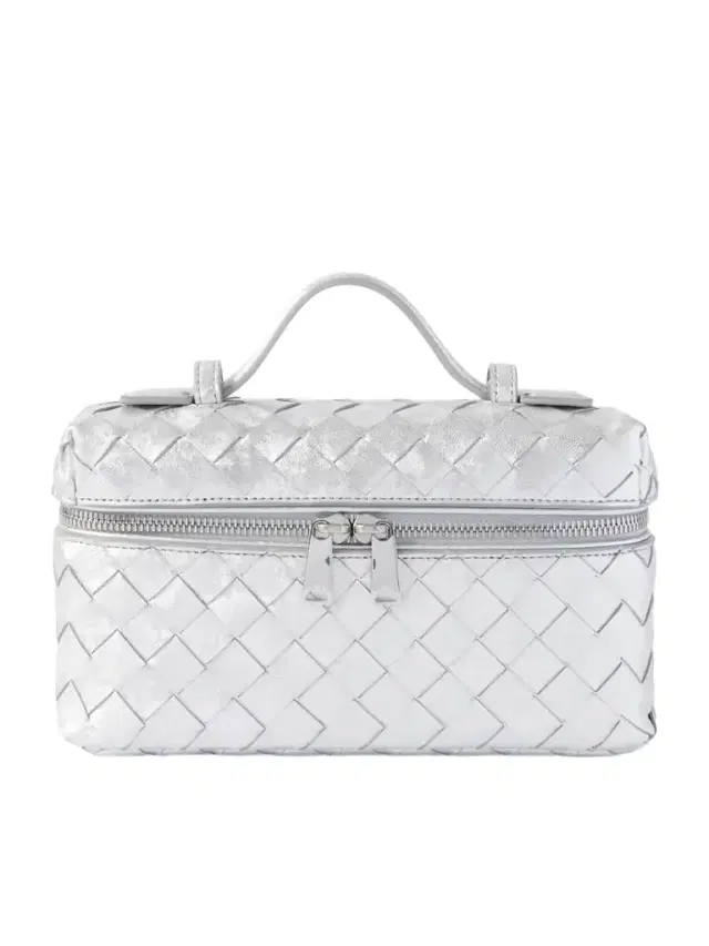 Bang Bang Intrecciato Distressed Metallic Leather Tote