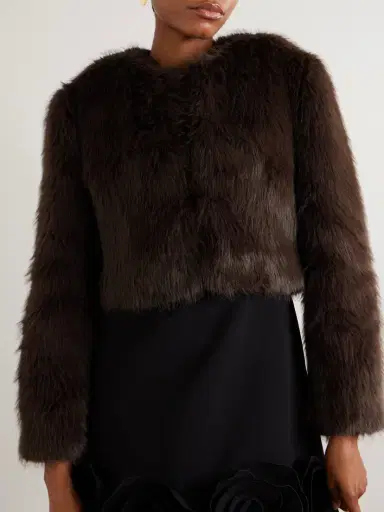 Staud Casmira Cropped Plush Jacket | Thumbnail 3