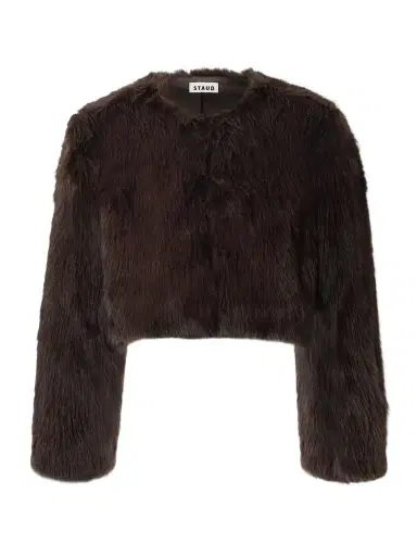 Staud Casmira Cropped Plush Jacket | Thumbnail 1