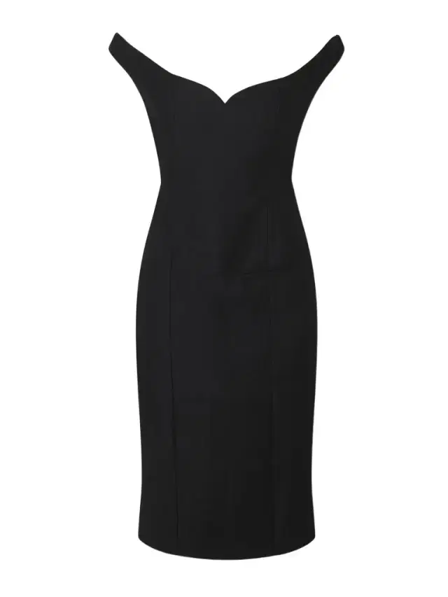 Anita Off-the-shoulder Wool-blend Dress