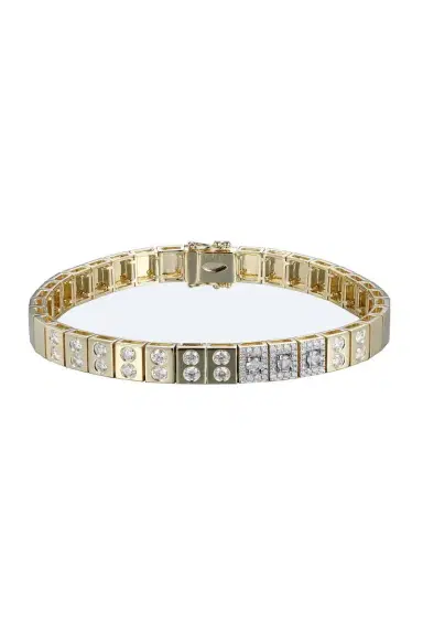 Type Jewelry Diamond Leggo Id Tennis Bracelet | Thumbnail 1