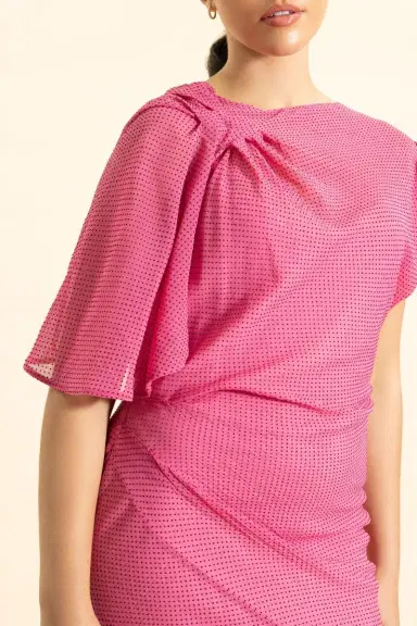 Scanlan Theodore French Draped Dress | Thumbnail 3