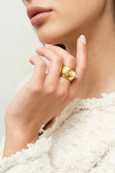 Sylvia Toledano Pearl Dune Ring | Thumbnail 2 Sylvia Toledano Pearl Dune Ring | Thumbnail 2