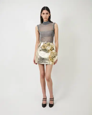 Aknvas The Aksel skirt in gold | Thumbnail 5