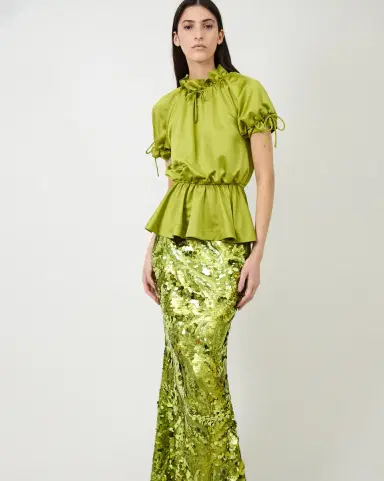 Aknvas The Johanne skirt in citronnelle | Thumbnail 4