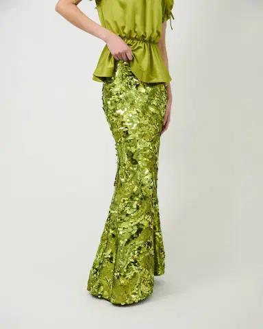 Aknvas The Johanne skirt in citronnelle | Thumbnail 5