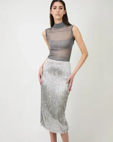 Aknvas The Leonora top in ultra fine pointelle knit | Thumbnail 4