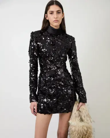 Aknvas The Toni sequin dress in black | Thumbnail 4