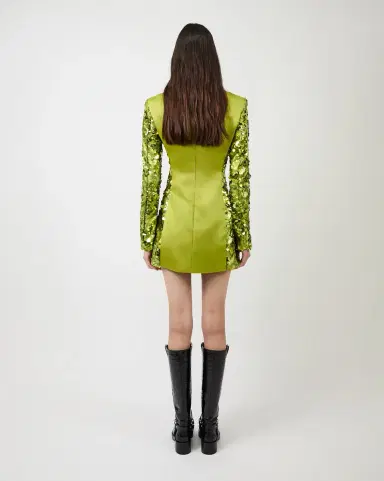 Aknvas The Toni sequin dress in citronnelle | Thumbnail 4