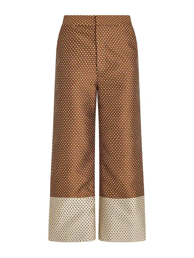 Rosie Assoulin Dot Jacquard Mikado Boyfriend Trousers