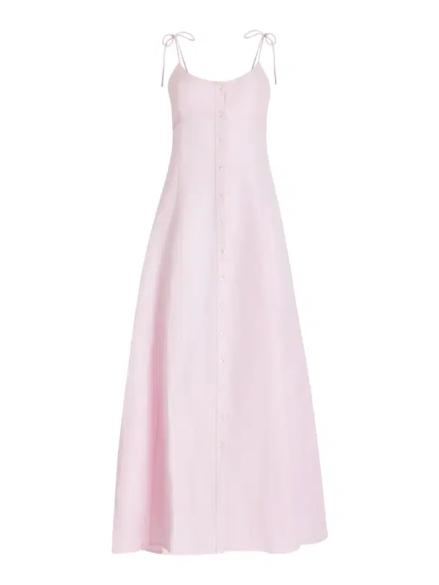 Rosie Assoulin Linen Viscose High Garden Maxi Dress
