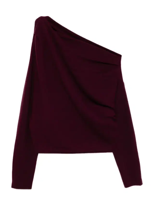 THE SEI Long Sleeve Asymmetric Drape Sweater