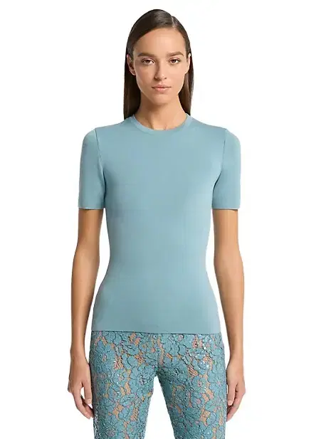 Cashmere Short-Sleeve Sweater