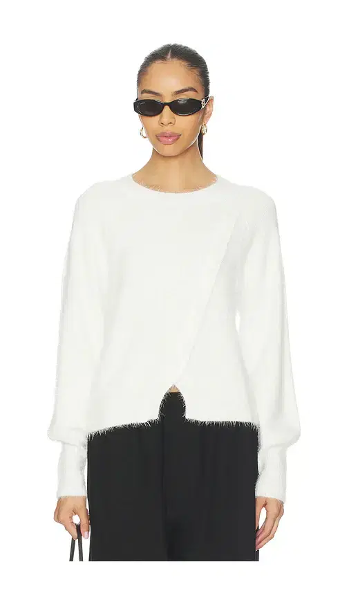 Bobi Diagonal Placket Sweater