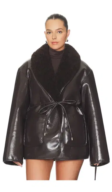 L'Academie Neriah Reversible Faux Leather Jacket | Thumbnail 2