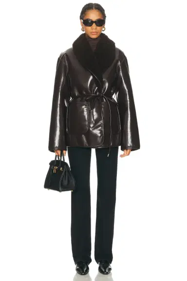 L'Academie Neriah Reversible Faux Leather Jacket | Thumbnail 7