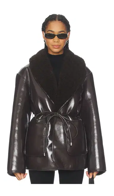 L'Academie Neriah Reversible Faux Leather Jacket | Thumbnail 1