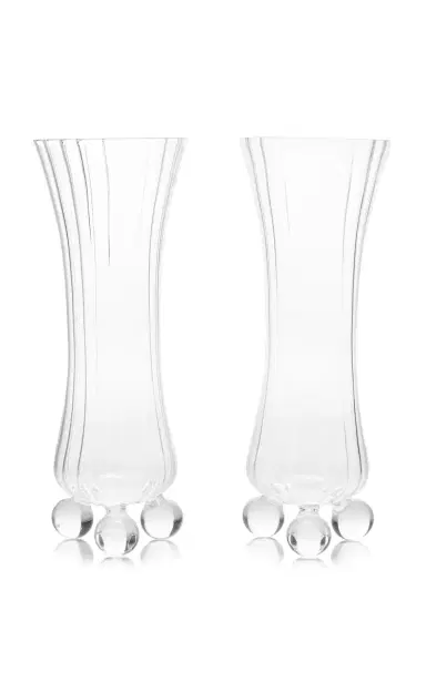 Moda Domus Le Jardin Set-of-Two Glass Champagne Flutes - Clear | Thumbnail 1 Moda Domus Le Jardin Set-of-Two Glass Champagne Flutes - Clear | Thumbnail 1
