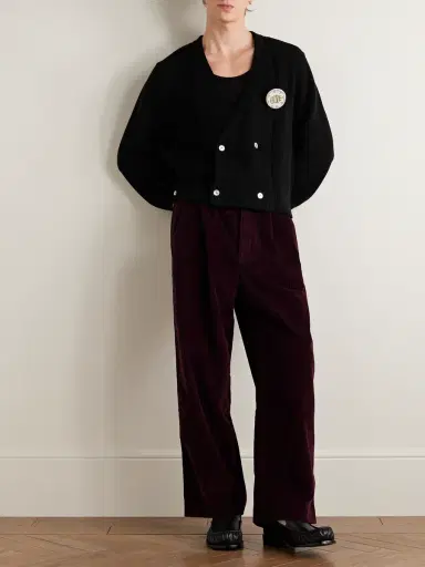 BODE Double-Breasted Logo-Appliquéd Cotton Cardigan - Men | Thumbnail 2