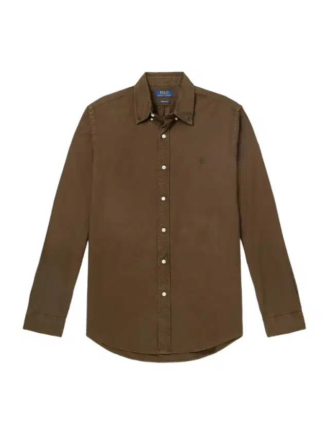 Button-Down Collar Logo-Embroidered Cotton Shirt - Men