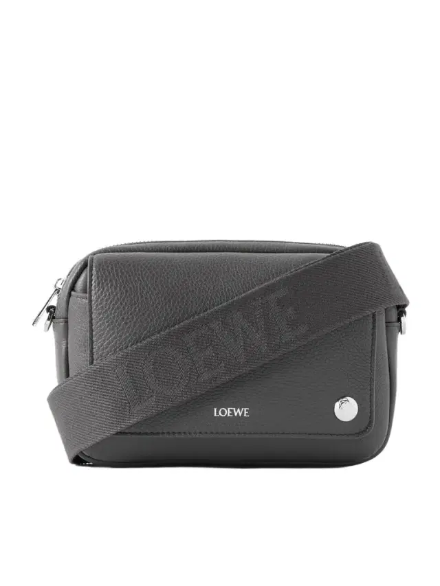 Loewe Pebble Full-Grain Leather Messenger Bag - Men