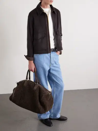 Officine Creative Woven Suede Holdall - Men | Thumbnail 2 Officine Creative Woven Suede Holdall - Men | Thumbnail 2