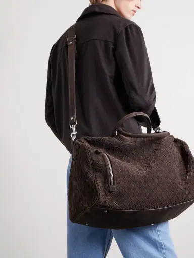 Officine Creative Woven Suede Holdall - Men | Thumbnail 6 Officine Creative Woven Suede Holdall - Men | Thumbnail 6