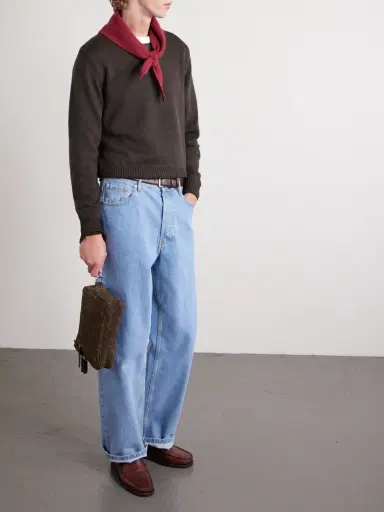 Officine Creative Woven Suede Messenger Bag - Men | Thumbnail 2