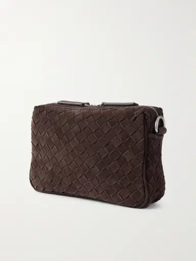 Officine Creative Woven Suede Messenger Bag - Men | Thumbnail 3